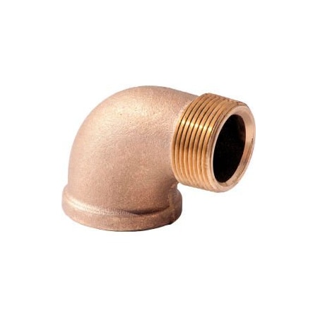Merit Brass 3/4 In. Lead Free Brass 90 Degree Street Elbow - MNPT X FNPT - 125 PSI - Import XNL103-12
